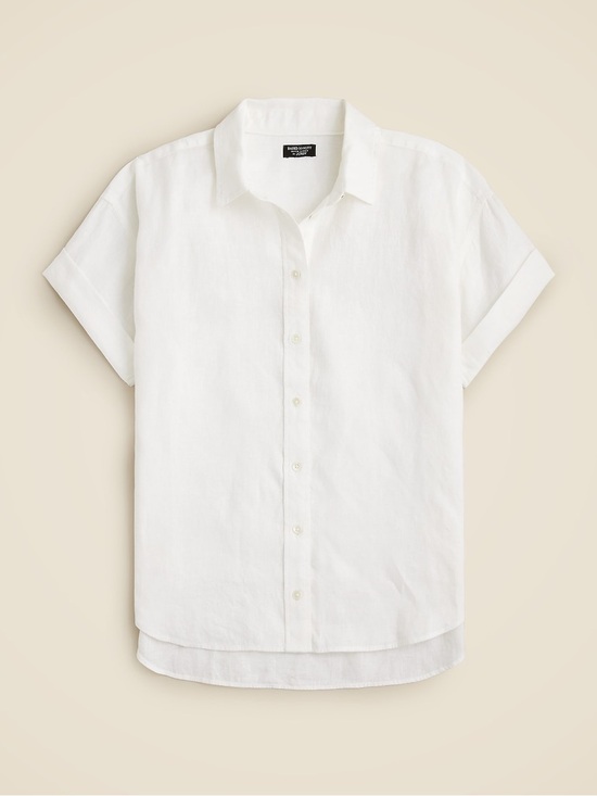 J. Crew Tops - Baird McNutt Irish Linen for J Crew Capitaine Shirt Women’s Size Medium